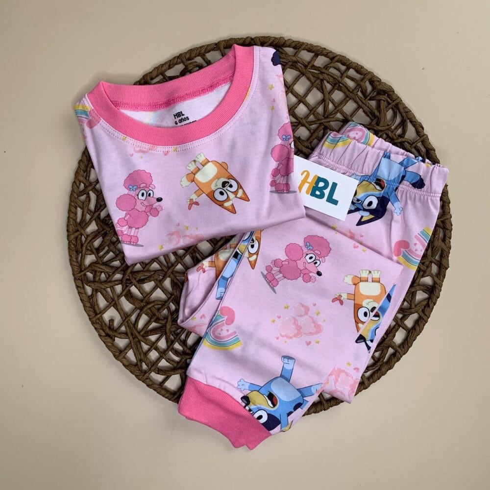 Pijama MC Bluey Rosado