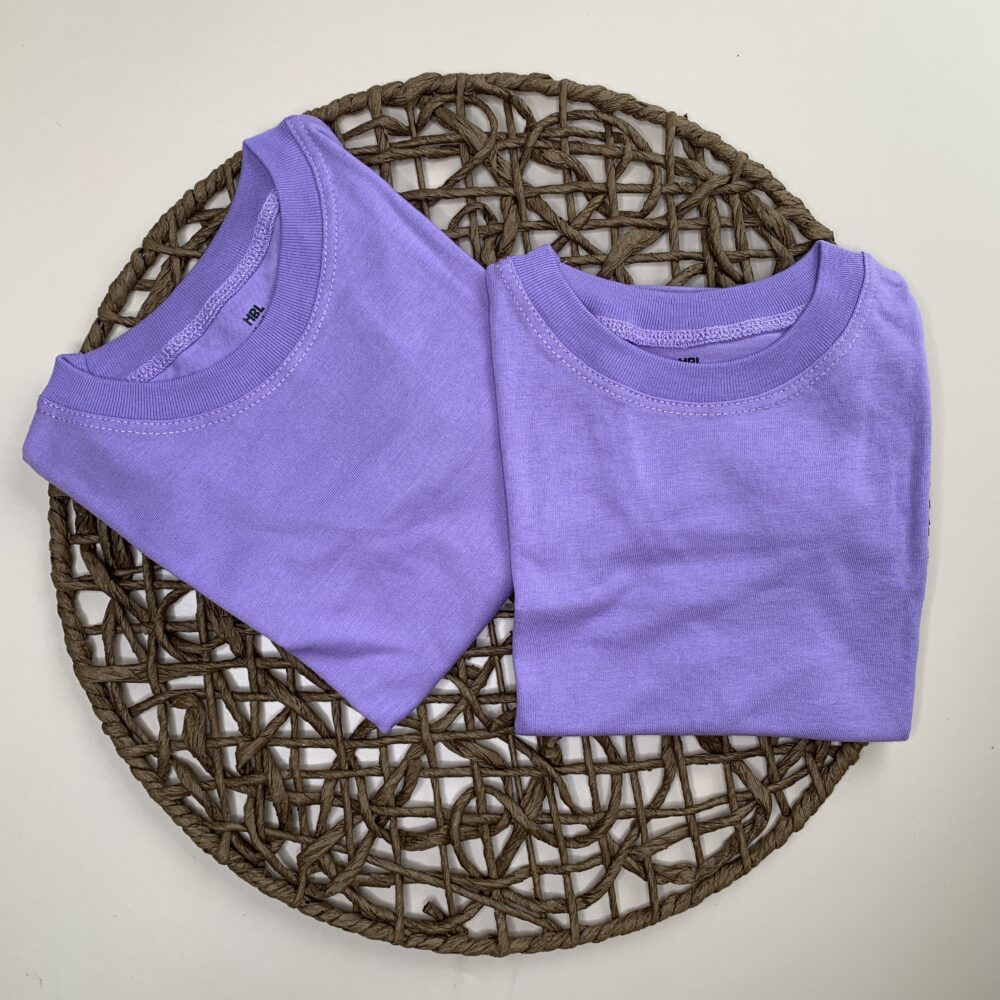 Camiseta 100% alg. Lila Chic